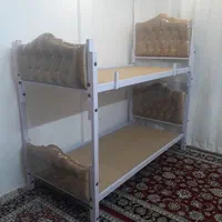 تختخواب دوطبقه فلزی|تخت و سرویس خواب|مشهد, رسالت|دیوار