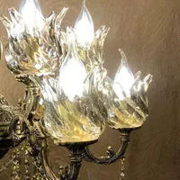 لوستر ۱۰ شعله شرط برنز|لوستر و چراغ آویز|کرج, حصارک بالا|دیوار