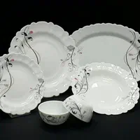 سرویس آرکوپال گلدار لبه دالبوری|ظروف سرو و پذیرایی|بیرجند, |دیوار