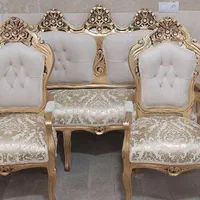 مبل سلطنتی چوب گردوبامیزکاور
