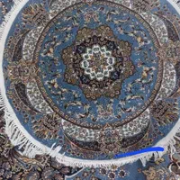 فرش کناره ۷۰۰ شانه زمینه آبی