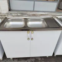 کابینت آماده زیر سینک کابینت ظرفشویی سایز۱۰۰چپ|مصالح و تجهیزات ساختمان|قدس, |دیوار
