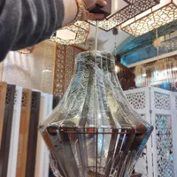 لوستر تک شاخه آویز چوبی کد a6|لوستر و چراغ آویز|تبریز, |دیوار
