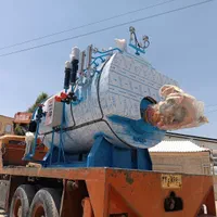 دیگ بخار با شیرآلات*مشعل با کیفیت