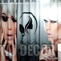 پرده هازان نازنین جهت سالن زیبایی زنانه|پرده، رانر، رومیزی|مشهد, آزادشهر|دیوار