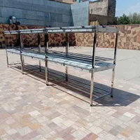 شش عدد میز کار تمام استیل ۱۹۰ سانت در عرض ۹۰|کافی‌شاپ و رستوران|تهران, شکیبا|دیوار