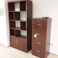 میز اداری کتابخانه اداری مبلمان اداری (آجری)|دفتر کار|تهران, گلستان (شهرک راه آهن)|دیوار