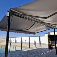 سایبان بازویی بارانگیر پارچه ای متحرک دستی برقی|مصالح و تجهیزات ساختمان|تنکابن, |دیوار