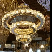 لوستر اویز گل سه حلقه ۶۰ ۴۰ ۲۰ سانت خرید از تولیدی|لوستر و چراغ آویز|اصفهان, خلیل آباد|دیوار