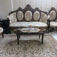مبل فرهی چوب گردو و میزناهارخوری