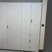 ست کمد سفید دو تکه دراوردار 180×180|جاکفشی، کمد، دراور|شیراز, فرهنگ شهر|دیوار