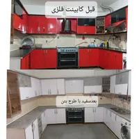 برچسب روکش هایگلاس کمد کابینت شیشه  همراه بانصاب|خدمات پیشه و مهارت|ایلام, |دیوار
