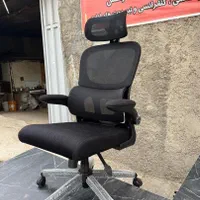 فروش لوازم دفتری میز ریاست نیمست چرم صندلی گردان|دفتر کار|اهواز, زیتون کارمندی|دیوار