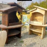 باربیکیو منقل کباب پز بتنی آبنما گلدان حوض نیمکت