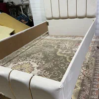 تخت یک نیم نفره اطلس کد ۱۲۰|تخت و سرویس خواب|مشهد, زمرد|دیوار