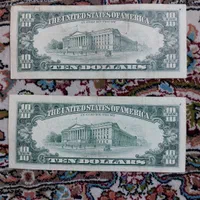 دلار کلکسیونی سوپر بانکی جفت و دهی قدیمی 1990|کلکسیون سکه، تمبر، اسکناس|همدان, |دیوار