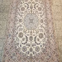 پرده‌ای دستباف نائین ۴متری لچک‌ترنج ۹لا گل‌ابریشم|فرش|تهران, بازار|دیوار