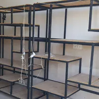 فروش شلف ( قفسه) پروفیل سبک با چوب روس