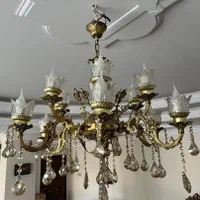لوستروساعت برنجی|لوستر و چراغ آویز|تهران, شمشیری|دیوار
