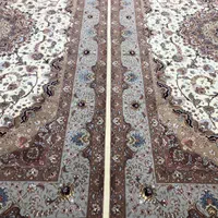 (فرش فرزین)جفت۶ متری نقشه شیوا۵۰رج،چله ابریشم|فرش|تبریز, |دیوار
