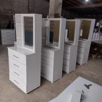 میزآرایش4کشو بزرگ سفید