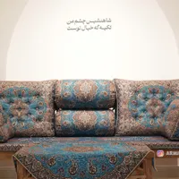 سرویس لحاف کرسی و پشتی آبی|پشتی|تهران, مینا|دیوار