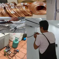 نصب نصاب انواع کولرگازی و اجرای لوله مسی