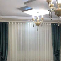 پرده پانچی حریر و مخمل ترکیه با نصب رایگان|پرده، رانر، رومیزی|فردیس, |دیوار