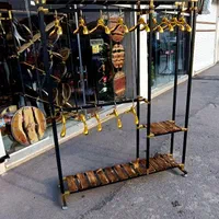 رگال استند مشکی طلایی چوبلباسی خور|جاکفشی، کمد، دراور|اصفهان, پوریای ولی|دیوار