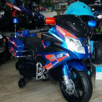 موتورpolice پلیس دونفره دارای بیسیم و چراغ پلیسی