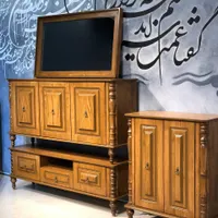 تولیدی آینه کنسول و میز تلویزیون چوبی بدون حصیر|بوفه، ویترین، کنسول|مشهد, وحدت|دیوار