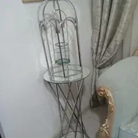 میزکنارسالنی و قفس کنارسالنی+ساعت تولیکا|صنایع دستی و سایر لوازم تزئینی|مشهد, امیریه|دیوار