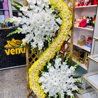 تاج وپایه گل ختم و دور قبری پایه مکه ای و افتتاحیه|خدمات پذیرایی، مراسم|قم, هفت تیر|دیوار