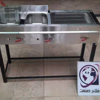 سرخ کن طرح دوکاسه فر فلافلی ساندویچی سه تیکه صنعتی|کافی‌شاپ و رستوران|تهران, شوش|دیوار