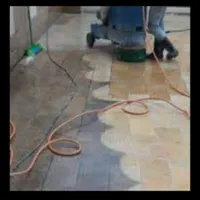 کفسابی و سنگ سابی حیاط منزل