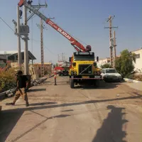 جرثقیل یدک کش چرخگیر. بیل مکانیکی. کمپرسی ولیعصر|خدمات حمل و نقل|بم, |دیوار