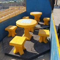 میزشطرنج بتنی گلدان بتنی صندلی گرد چهارنفره|مصالح و تجهیزات ساختمان|تهران, شهر‌زیبا|دیوار