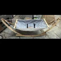 گهواره بانوج پایه چوبی آسان بازشو تاشو با کیف حمل|تخت و صندلی بچه|مشهد, عبادی|دیوار