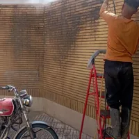 نماشویی نماشور شستن نما با طناب راپل کار کفسابی|خدمات نظافت|تهران, جنت‌آباد مرکزی|دیوار