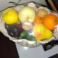 میوه مصنوعی همراه ظرف پذیرایی