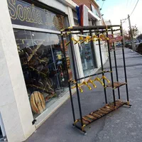 رگال استند مشکی طلایی چوبلباسی خور|جاکفشی، کمد، دراور|اصفهان, پوریای ولی|دیوار