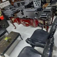 میز مدریت و صندلی اداری. نیم ست ۴نفره|دفتر کار|فردیس, |دیوار