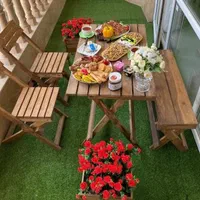 میز و صندلی تاشو چوبی طرح کلاسیک کد ۱۶۵|میز و صندلی غذاخوری|تهران, خرمشهر|دیوار