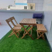 میز و صندلی تاشو چوبی طرح کلاسیک کد ۱۶۵|میز و صندلی غذاخوری|تهران, خرمشهر|دیوار