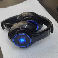 هدفون بیسیم مشکی RGB|قطعات و لوازم جانبی رایانه|نیشابور, هفده شهریور|دیوار