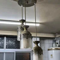 آویز سه شعله آنتیک ..|لوستر و چراغ آویز|اصفهان, خواجو|دیوار