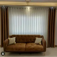 پرده آماده پانچ مخمل و کتان و حریر|پرده، رانر، رومیزی|تهران, امام حسین(ع)|دیوار