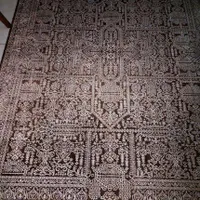 فرش ۴ متری قهوه ای کرم