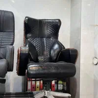 فروش لوازم دفتری میز ریاست نیمست چرم صندلی گردان|دفتر کار|اهواز, زیتون کارمندی|دیوار