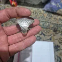 انگشتر عقیق نقره رکاب کاردست امین بادومی آینه کاری|جواهرات|تهران, خرمشهر|دیوار